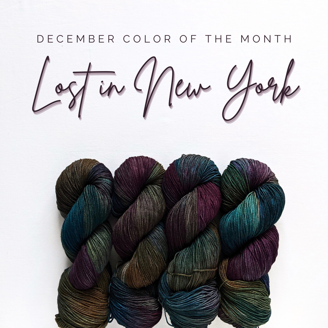 Sock Yarn December Color of the Month